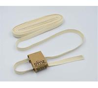 Trimz Cinta de espiga 100% algodón, natural, 10 mm x 5 m