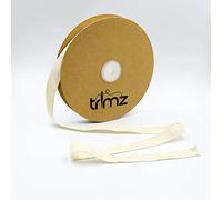 Trimz Cinta de Espiga 100% algodón, Natural, 15mm x 25m, 25