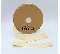 Trimz Cinta de espiga 100% algodón, natural, 25 mm x 25 m