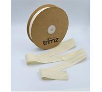 Trimz Cinta de espiga 100% algodón, natural, 30 mm x 25 m