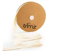 Trimz Cinta de espiga 100% algodón, natural, 30 mm x 50 m