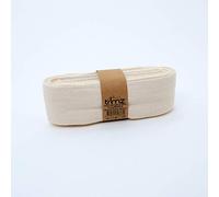 Trimz Cinta de espiga 100% algodón, natural, 50 mm x 10 m