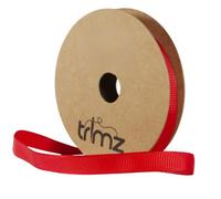 Trimz Cinta de grogrén, Rojo, 15mm x 5m