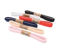 Trimz Combo de cinta de grogrén para manualidades, 10 mm x 3 m, rojo, azul marino, negro, marfil, rosa, blanco