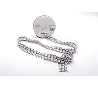 Trimz Encuadernación al sesgo, algodón, Blanco y Gris, 25/5/5 mm