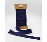 Trimz Ribete al bies de polialgodón, Azul Marino, 25mm x 5m