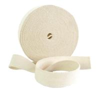 Trimz Rollo de 10 m de cinta de algodón crudo de 40 mm, mezcla