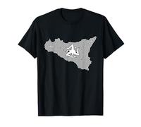 Trinacria Heartbeat Sicilia Heartbeat Sicilia Camiseta Camiseta