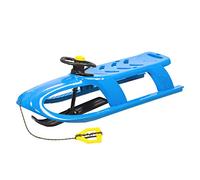 Trineo alto con pala direccionable por volante, con deslizadores de acero, y cuerda, modelo Bullet Control