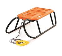 Trineo alto - patas con asiento plástico modelo little beetle naranja