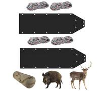 Trineo de arrastre de ciervos para caza, correa de carro de ciervos, correa de arrastre de ciervos resistente, transportador de juego de carrito de ciervo, equipo de caza de trineo de leña muerta