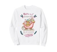 Trineo de Caramelos navideños de Groovy Pink Gingerbread Girl Sudadera
