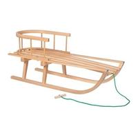 Trineo de madera con respaldo Springos