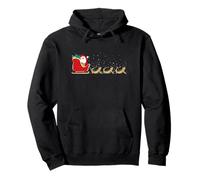 Trineo de Navidad de Papá Noel con dragón Barbudo - Navidad de dragón Barbudo Sudadera con Capucha