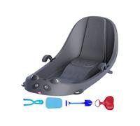 Trineo de Nieve con Freno, platillo de Invierno al Aire Libre, tobogán de Colina Nevada, Trineo de Parque Infantil, Corredor de Respaldo Alto para Patio Trasero, de Parada Seguro, diversión en