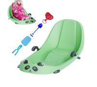 Trineo de nieve con tobogán,Trineo para niños pequeños - Trineo de nieve orientable al aire libre para niños,Trineo familiar con asiento antideslizante para exteriores con cinturón de seguridad para f
