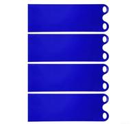 Trineo de nieve grande de plástico para invierno, plegable, disco de nieve resistente, deslizador portátil de invierno para uso familiar al aire libre, azul, 137 x 42 cm (137 cm, azul, 4 paquetes)