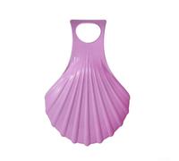 Trineo de nieve para niños, ligero, 220 g, polietileno, para niños, 50 x 35 cm, asas antideslizantes y ergonómicas, versátil para nieve, arena y hierba, rojo/azul/verde/rosa/morado (morado)