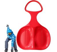 Trineo de nieve para niños, trineos de descenso con asas, portátil, resistente al frío, resistente, para niños y adultos