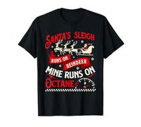 Trineo de Papá Noel Corre sobre Renos - Racing Car Guy Christmas Camiseta
