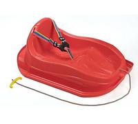 Trineo infantil con cinturón de seguridad hasta 3 años (rojo)