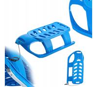 Trineo infantil KADAX, carrete de plástico con cuerda de tracción y mango, azul