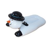 Trineo inflable de tubo de nieve, juguete divertido para el invierno al aire libre, tubo, trineo inflable robusto con tabla de esquí inflable con doble asa