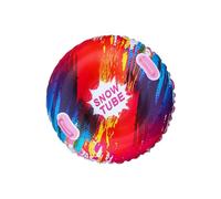 Trineo inflable, neumáticos de nieve inflables con asas, colorido tobogán inflable de nieve 85 x 85 cm, diseño antivuelco para un deslizamiento seguro, para adultos y niños