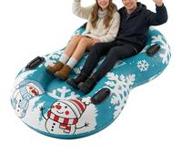 Trineo inflable para nieve | Trineo estable para 2 personas con asa de transporte, gran tobogán de nieve | para exteriores, invierno, niños, jóvenes, adultos, familia