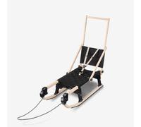 Trineo madera tradicional niños y adultos, Wood 500 negro Talla única