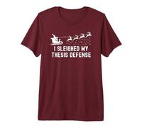 Trineo mi Defensa de tesis | Maestro Defensa Navidad Camiseta Premium