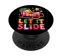 Trineo navideño Let It Slide con Estrellas Festivas PopSockets PopGrip Adhesivo