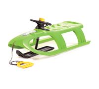 Trineo alto con pala direccionable por volante, con deslizadores de acero, y cuerda, modelo bullet control