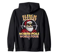 Trineo Todo el día - Tour Mundial del Polo Norte de Santa Sudadera con Capucha