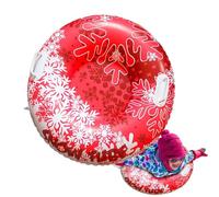 Trineo Tubo de Nieve | Tobogán Inflable Infantil para Trineo,Tubo De 80 Cm Plegable con 2 Asas para Patinaje Y Esquí Al Aire Libre