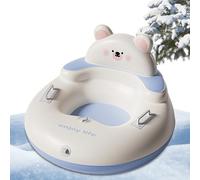 Trineo tubular - Dibujos animados deportes de invierno con asas | Tubo de nieve inflable para niños de PVC - Para niños a partir de 3 años, actividades familiares, esquí, parque al aire libre