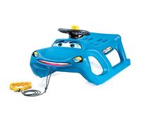 Trineo Zigi-Zet Steering- en forma de coche, con deslizadores de acero y cuerda - con volante y bocina