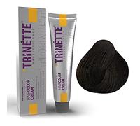 Trinette Profesional No 5.0 Castaño Oscuro Intenso Crema Colorante Permanente para el Cabello 100 ml - Alta cobertura; tonos naturales profundos; color duradero; acabado uniforme de salón