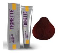 Trinette Profesional No 7.6 Rubio Rojo Crema Colorante Permanente para el Cabello 100 ml - Tonos rojos intensos; reflejos profundos; alta cobertura; calidad de salón duradera