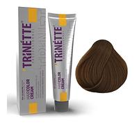 Trinette Profesional No 7.7 Marrón Avellana Crema Colorante Permanente para el Cabello 100 ml - Tonos café y chocolate; resultados profundos; alta cobertura; calidad de salón duradera
