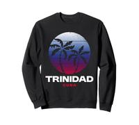 Trinidad Cuba Retro Atardecer Palmeras Tropical Cuba Viajes Sudadera