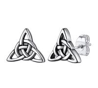 Trinidad Nudo Celta Pendientes Vikingos Acero Inoxidable 316L de Hombres Pendientes Retros de Novios Aretes Piercing de Orejas Joyerías Punk de Aniversario Pendientes Hipoalergénicos