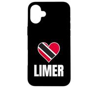 Trinidad Tobago Limer Heart Flag Caribbean Pride Culture Carcasa para iPhone 16 Plus