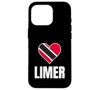 Trinidad Tobago Limer Heart Flag Caribbean Pride Culture Carcasa para iPhone 16 Pro