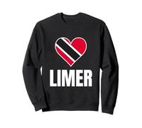 Trinidad Tobago Limer Heart Flag Caribbean Pride Culture Sudadera