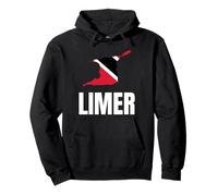 Trinidad Tobago Limer Heart Flag Caribbean Pride Culture Sudadera con Capucha