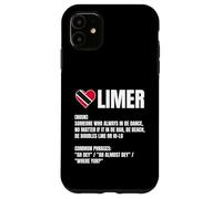 Trinidad Tobago Limer Word Def Heart Flag Caribbean Pride Carcasa para iPhone 11