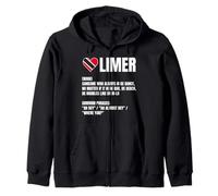 Trinidad Tobago Limer Word Def Heart Flag Caribbean Pride Sudadera con Capucha