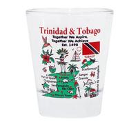 Trinidad & Tobago Map Shot Glass