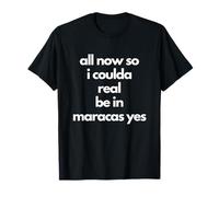 Trinidad y Tobago Bandera Trini Funny Maracas Beach Camiseta